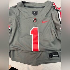 Men’s Ohio State Nike Gray Jersey- Medium